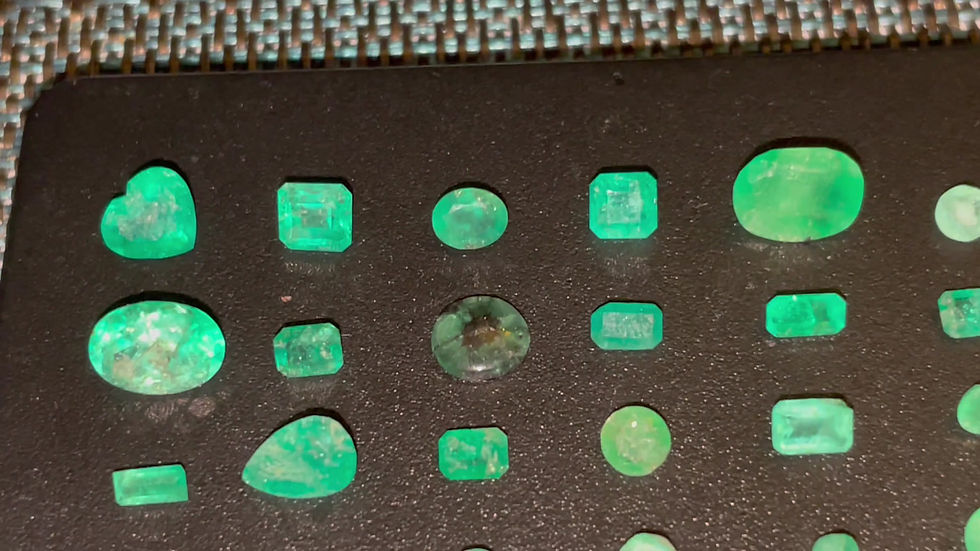 Thumbnail: 12Ct Natural Emerald Wholesale Lot, Mixed Cuts & Shapes