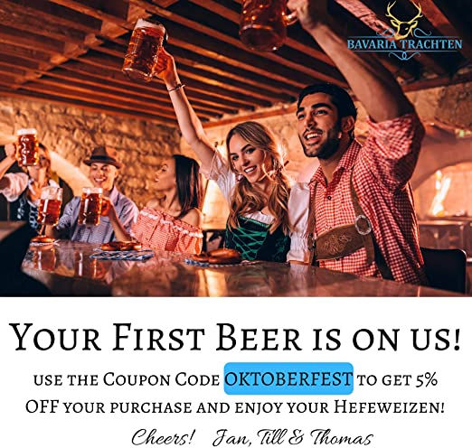 Thumbnail: BAVARIA TRACHTEN Authentic German Lederhosen for Men, Oktoberfest Traditional C