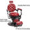 Thumbnail: BarberPub Vintage Barber Chair Heavy Duty Metal Frame Hydraulic Recline Salon B