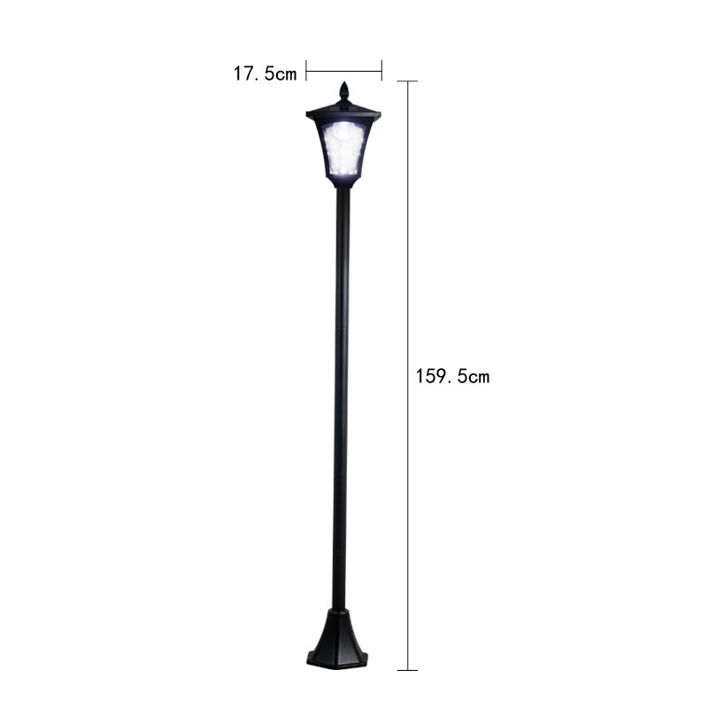 Thumbnail: 65" Street Vintage Outdoor Garden Leds Bulb Solar Lamp Post Light Lawn - Adjust