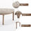 Thumbnail: Half Moon Upholstered Bench Vintage French Bench Chair for Bedroom and More