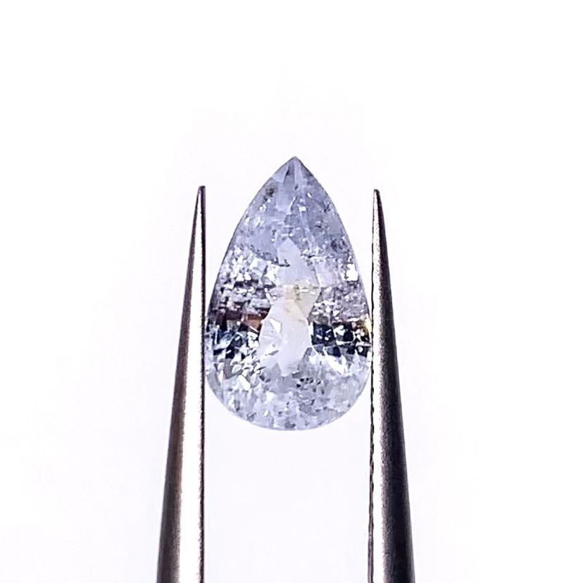 Thumbnail: 2.84Ct Natural Unheated Sri Lankan White Blue Sapphire