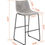 Thumbnail: MF Studio 2pcs 30" Bar Stools Bar Chair Counter Height Stools Vintage Leathaire