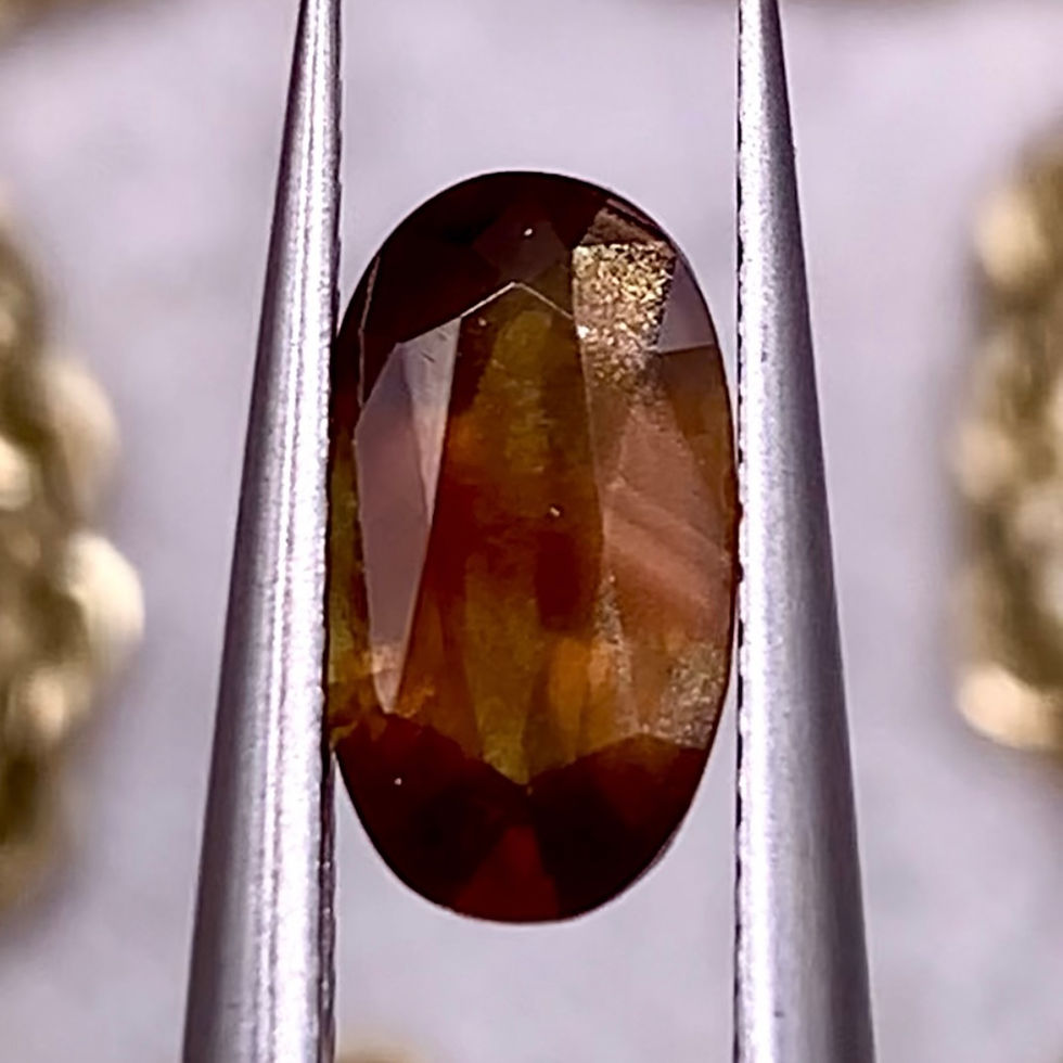 Thumbnail: 1.6Ct Natural Unheated Orange Brown Sri Lankan Sapphire