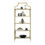 Thumbnail: Better Homes & Gardens 71" Nola 5 Tier Etagere Bookcase, Gold Finish