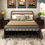 Thumbnail: Victorian Vintage Style Platform Metal Bed Frame Foundation Headboard Footboard