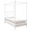 Thumbnail: DHP Anika Metal Canopy Bed, Twin Size Frame, Bedroom Furniture, White