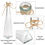 Thumbnail: Nilos Glass Vases Set of 10, Clear Vintage Glass Flower Vase with Rope Design a