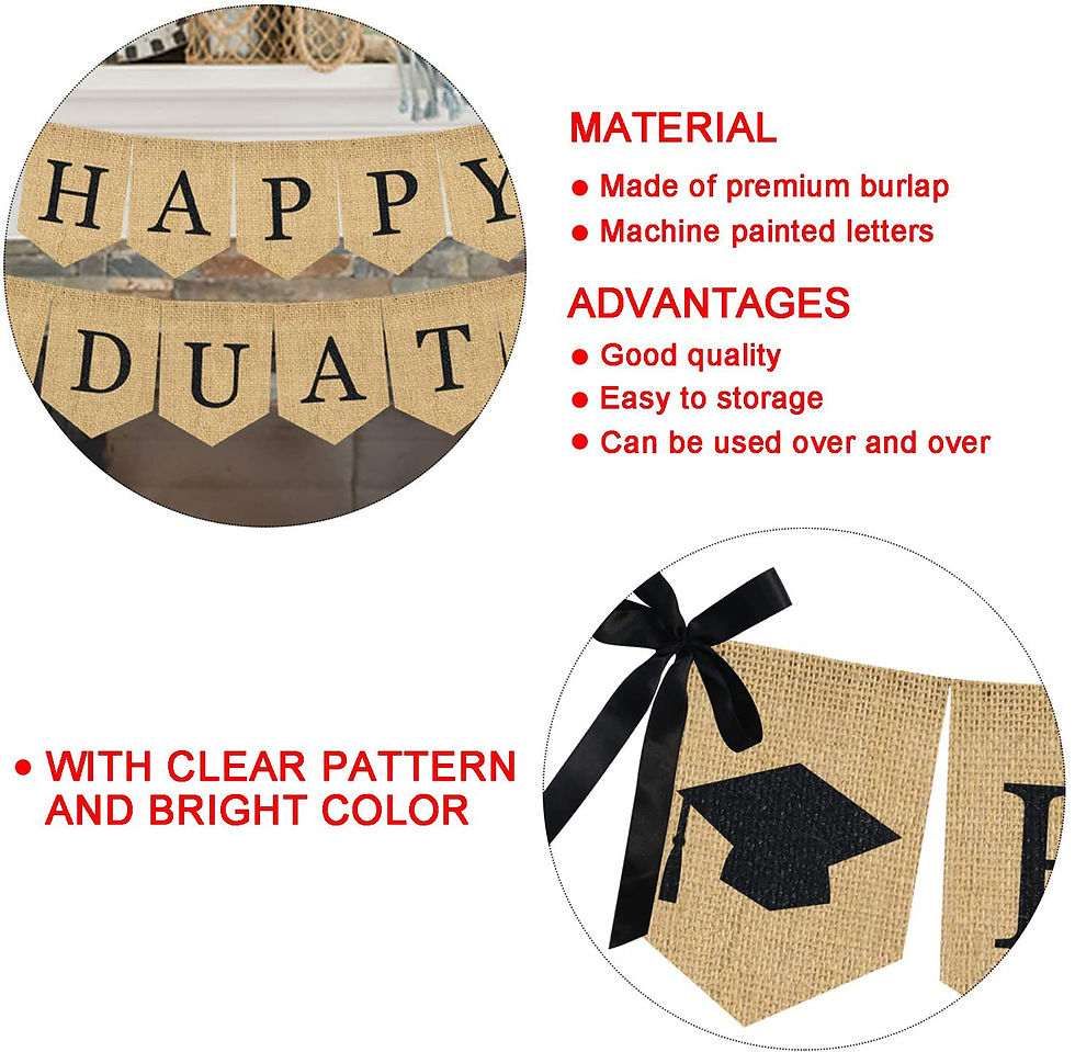 Thumbnail: Graduation Decoration Banner 2021  Graduation Party Supplies Congrats Grad Burl