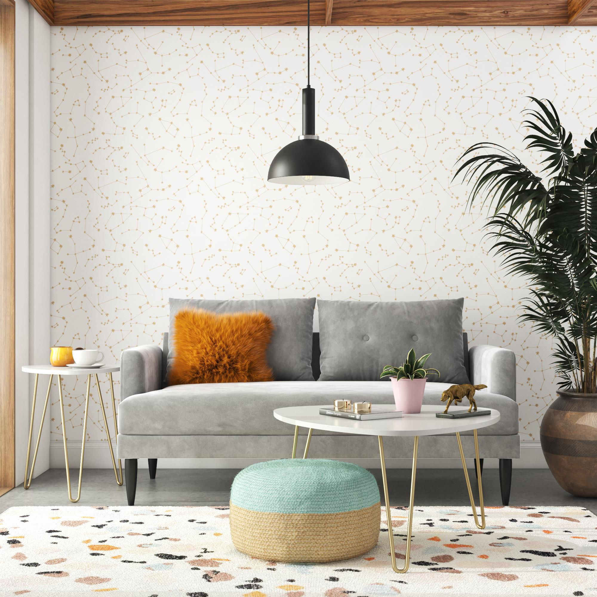 Novogratz Bailey Pillowback Loveseat, Mid-Century Modern Vintage Living Room Fu