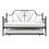 Thumbnail: DHP Ivorie Metal Daybed with Trundle, Twin/Twin Size Frame, Black