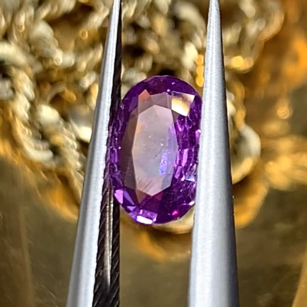 Thumbnail: 0.82Ct Natural Rare Exquisite Unheated Purplish-Pink Sapphire From Sri Lanka
