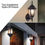 Thumbnail: Costway Outdoor Garages Front Porch Light Exterior Wall Light Fixtures Waterpro