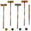 Thumbnail: Crown Sporting Goods Vintage Wood Premium Croquet Set, 4-player Outdoor Backyar