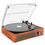 Thumbnail: DIGITNOW Vintage Vinyl Bluetooth  Record Players Built-in Stereo Speakers have 