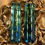 Thumbnail: 2.3Ctw Natural Rare Bi-Color Blue Tourmaline Pair 