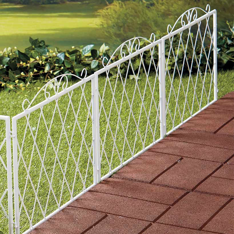 Thumbnail: Scrolled Metal Garden Fence