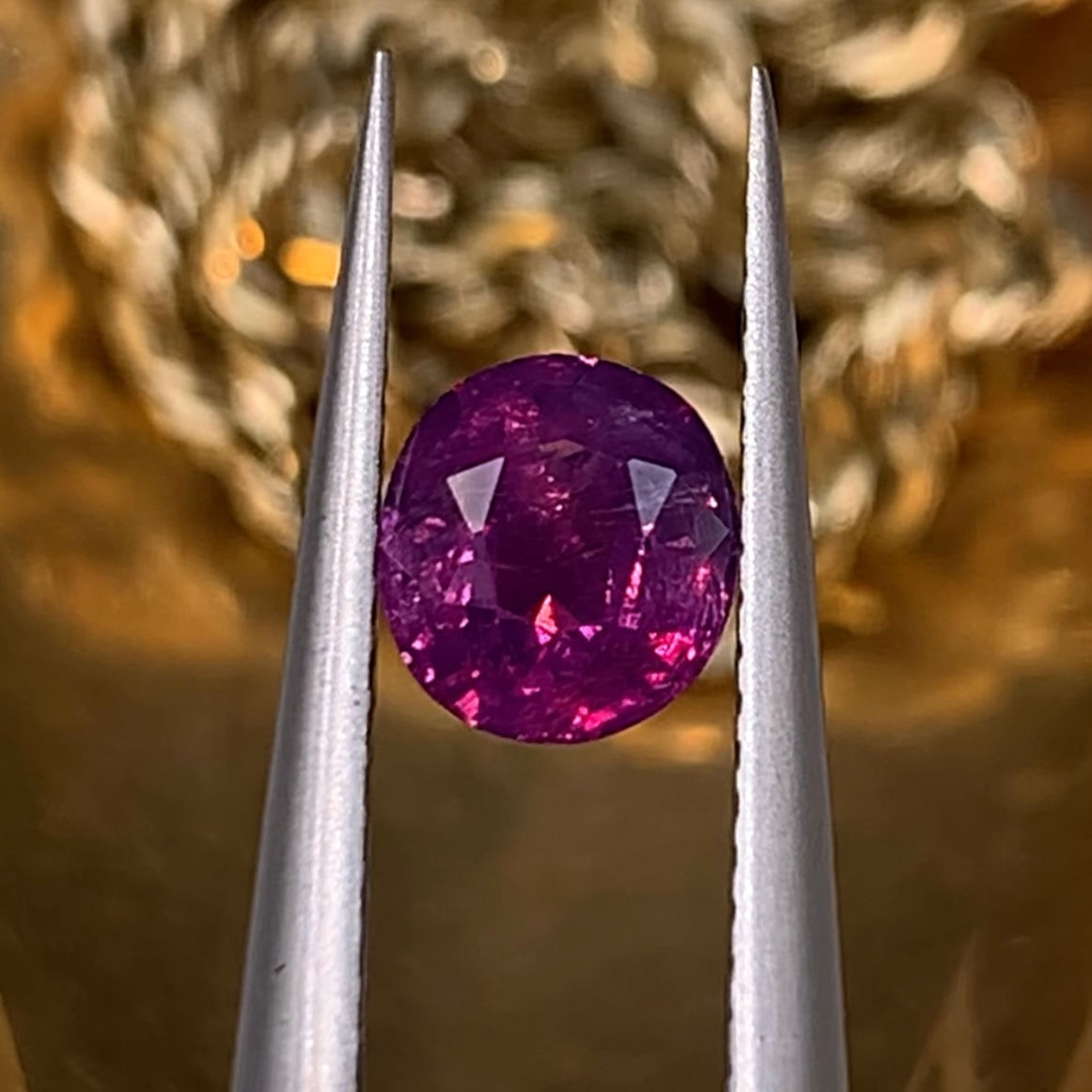 0.79Ct Natural Unheated Rare Purplish Pink Kashmir Sapphire