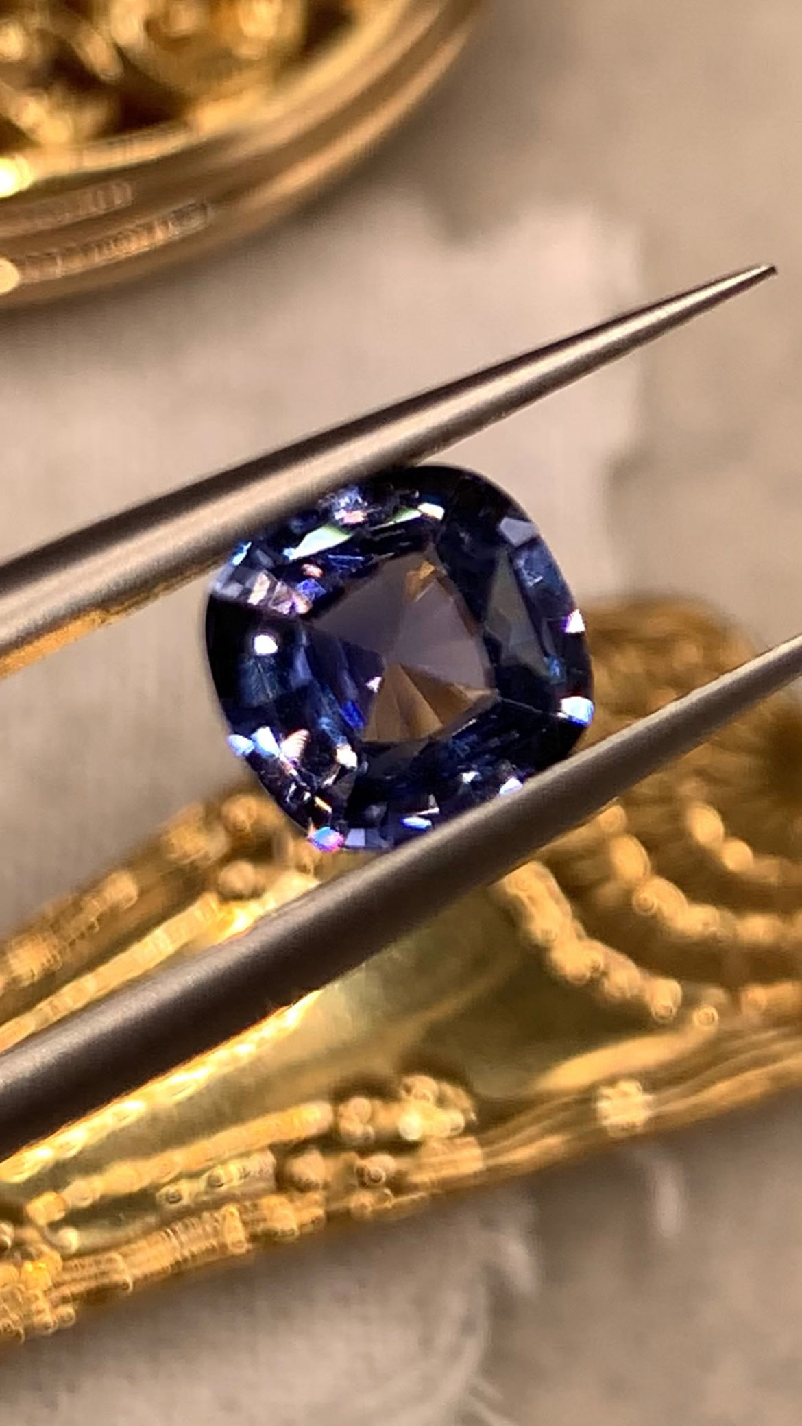 1.76Ct Natural Exotic Violetish-Blue Sapphire From Sri Lanka
