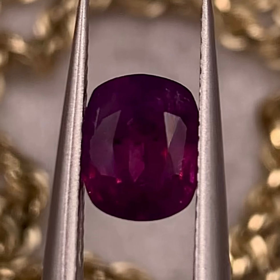 Thumbnail: 1.69Ct Natural Unheated Rare Royal Sovereign Kashmir Ruby