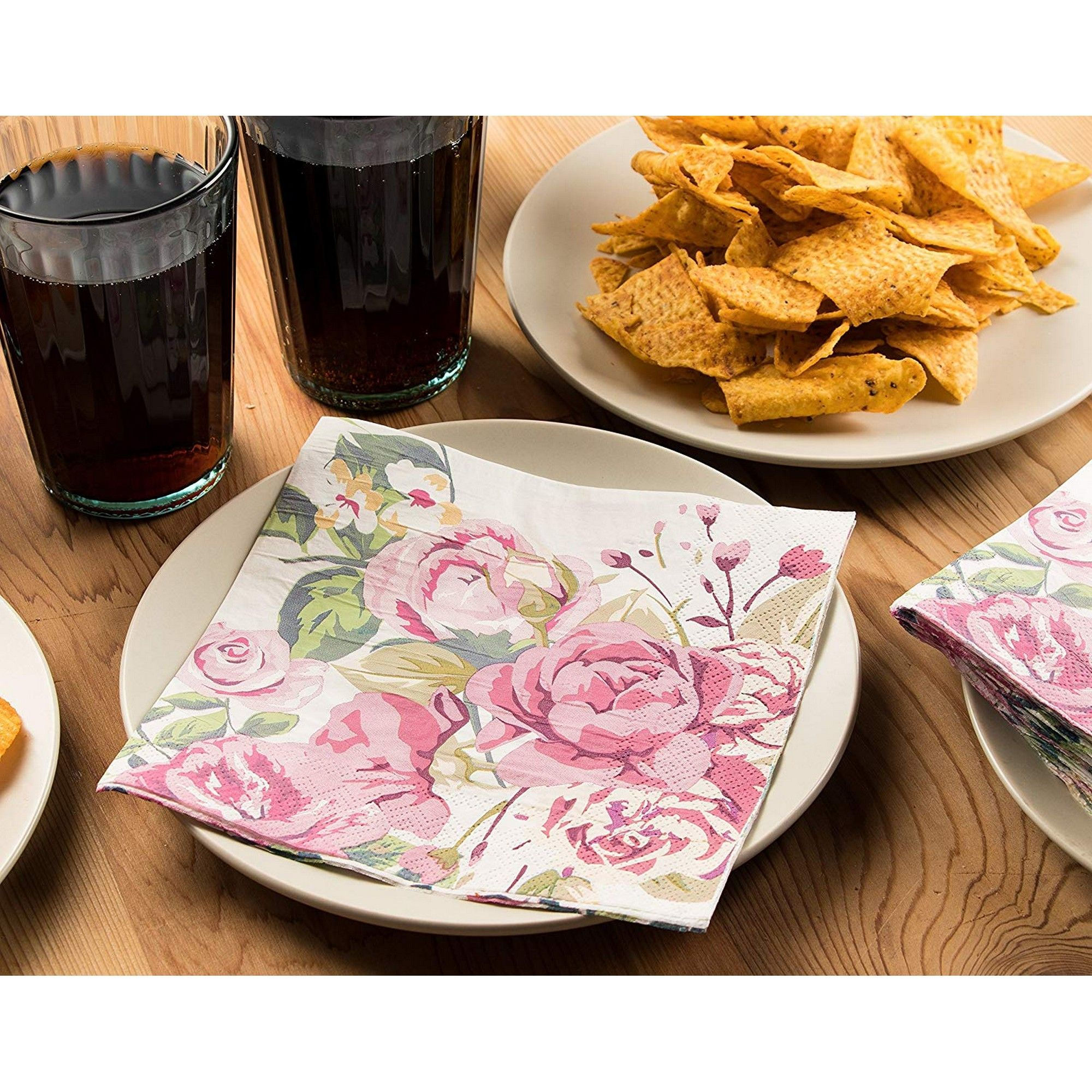 Cocktail Napkins - 150-Pack Luncheon Napkins, Disposable Paper Napkins Vintage 