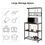 Thumbnail: UBesGoo 3-Tier Vintage Kitchen Baker's Rack with Hooks and Gridwall