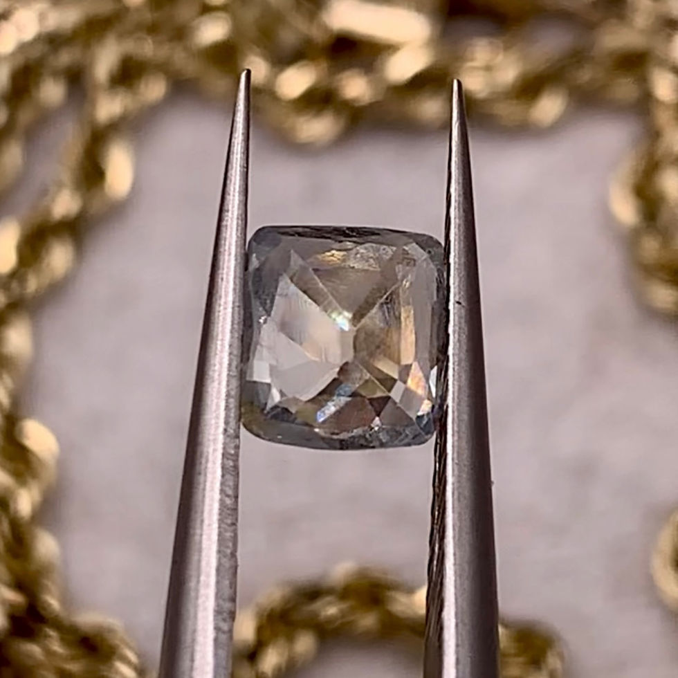 Thumbnail: 1.16Ct Natural Unheated Old Vintage White Sapphire 
