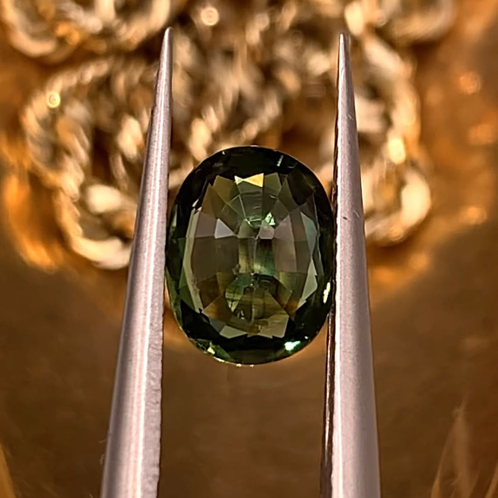 Thumbnail: 1.19Ct Natural Rare Exquisite Green Sapphire