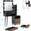 Thumbnail: Tribesigns Makeup Vanity Table with Lighted Mirror, Vintage Makeup Dressing Tab