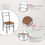 Thumbnail: mecor 5 Piece Dining Table Set, Vintage Wood Tabletop Kitchen Table w/ 4 Chairs