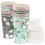 Thumbnail: 48 Pack Vintage Floral Paper Insulated Coffee Cups with Lids, 4 Designs, 16 Oun