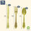 Thumbnail: Vintage Plastic Wedding Silverware (72 Pack), Gold