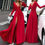 Thumbnail: New Summer Boho Women Vintage Elegant Long Sleeve Dress Evening Party Split Bea