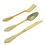 Thumbnail: Vintage Plastic Wedding Silverware (72 Pack), Gold