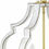 Thumbnail: Teigen Antique White and Vintage Gold Geometric Pendant Light