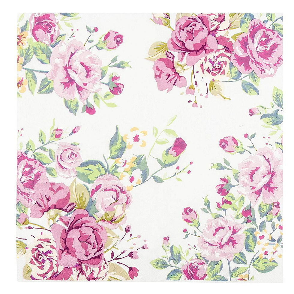 Thumbnail: Cocktail Napkins - 150-Pack Luncheon Napkins, Disposable Paper Napkins Vintage 