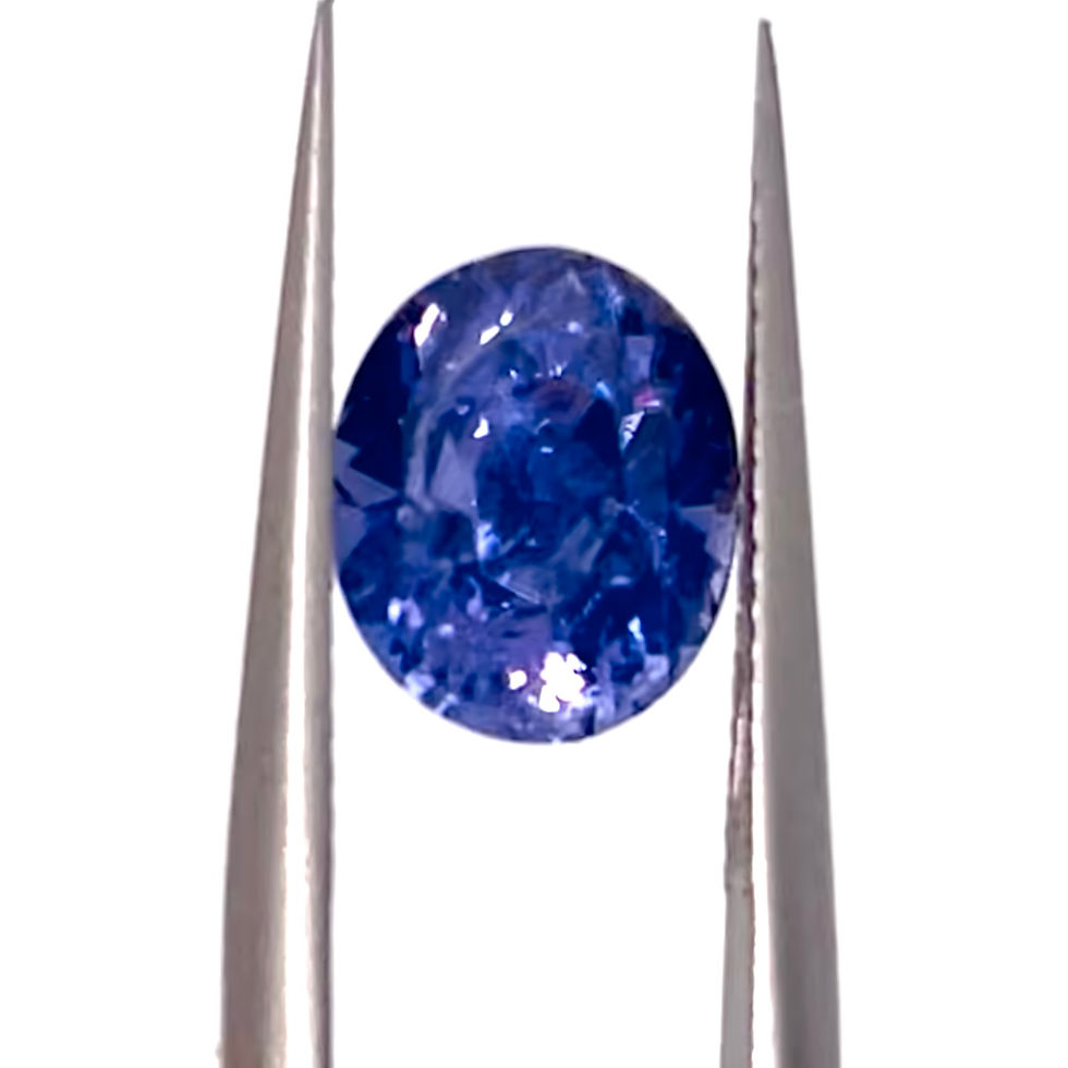 3Ct Natural Unheated Cornflower Blue Sapphire From Sri Lanka