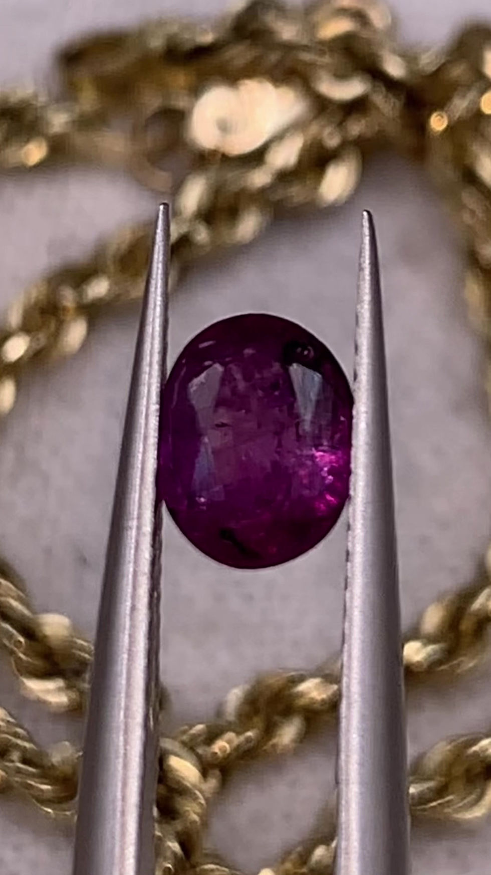Thumbnail: 1.2Ct Natural Rare Pinkish Purple Kashmir Sapphire