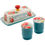 Thumbnail: The Pioneer Woman Vintage Floral Salt and Pepper and Butter Dish Set