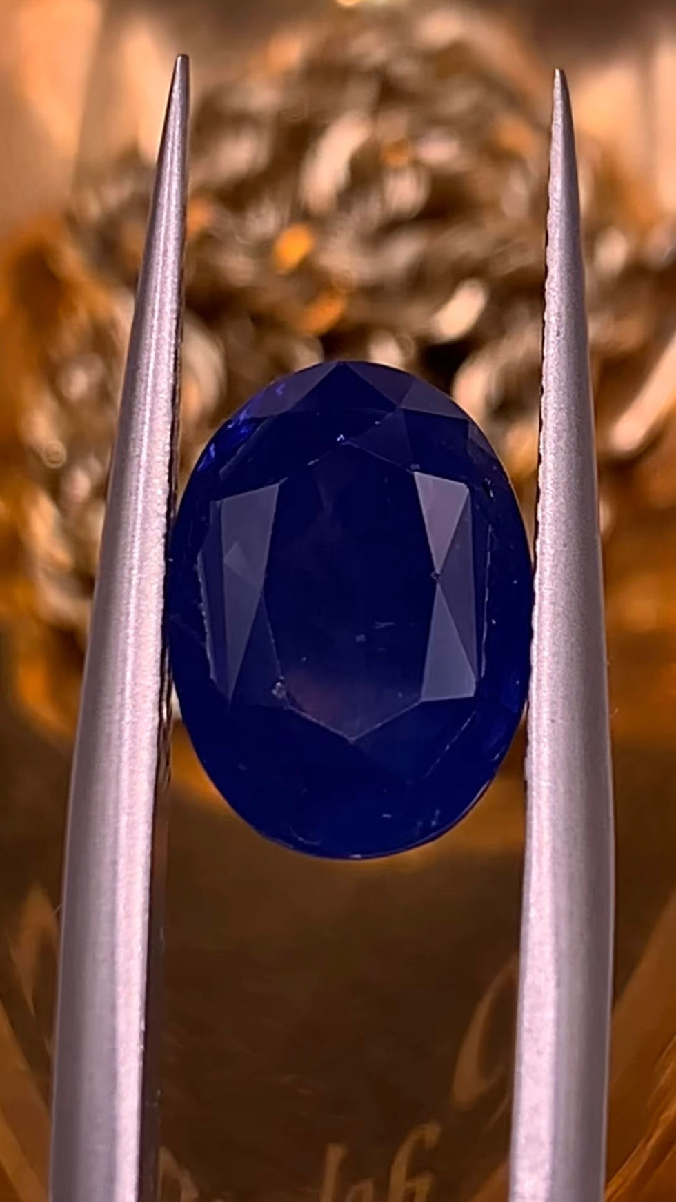 Thumbnail: GFCO Certified 4.29Ct Natural Rare Royal Sovereign Blue Sapphire From Sri Lanka