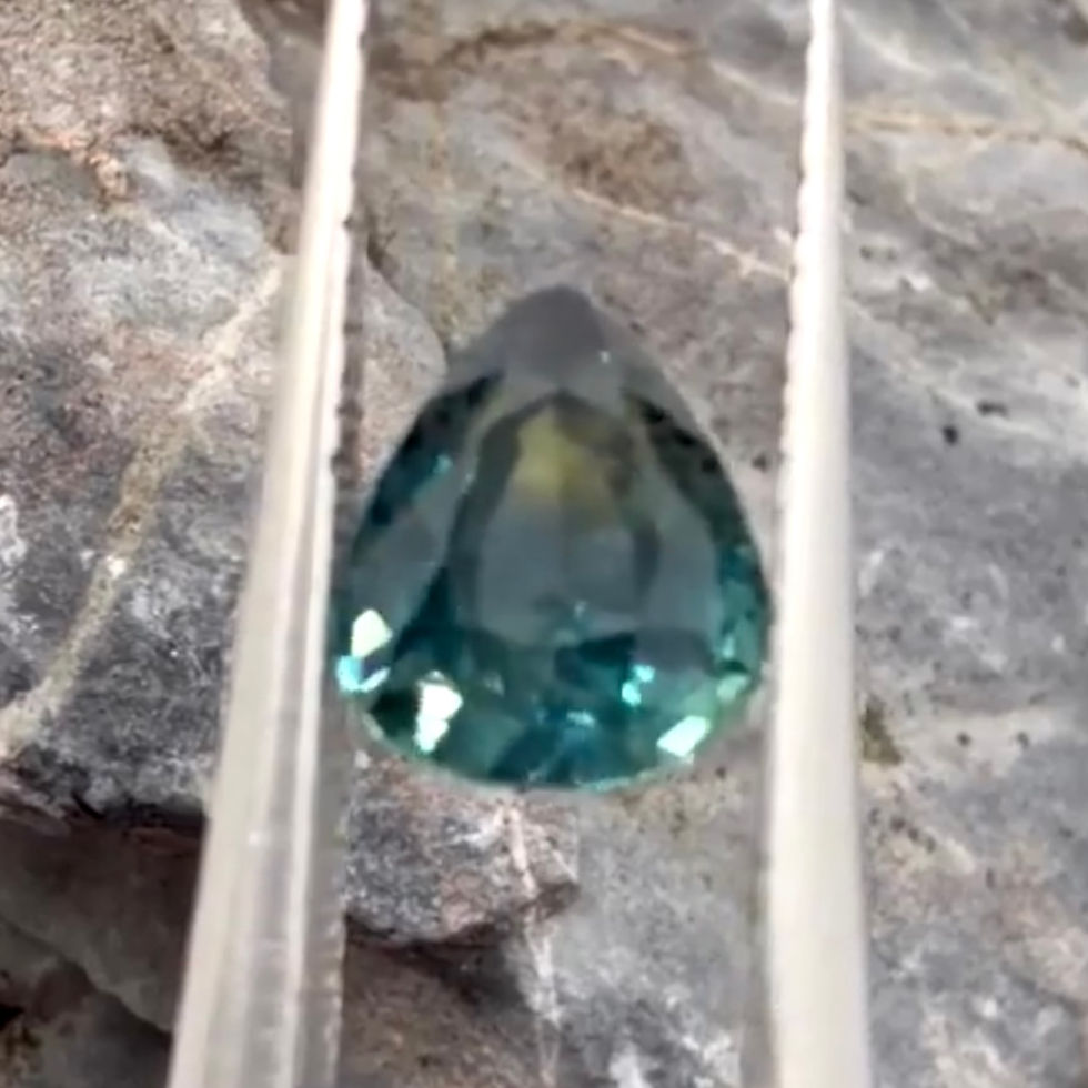 Thumbnail: 1.15Ct Natural Unheated Exquisite Teal Sapphire