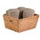 Thumbnail: Hyacinth Basket With Iron Frame, Brown