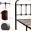 Thumbnail: WAYTRIM Vintage Metal Bed Frame Platform with Headboard and Footboard Heavy Dut