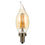 Thumbnail: GE Vintage Warm Candlelight 40W Replacement LED Amber Finish Straight Filament 
