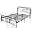 Thumbnail: Jaxpety Metal Platform Bed, Bed Frame with Steel Slat Support, No Box Spring, V