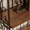 Thumbnail: DecMode 68" x 27" Brown Metal Farmhouse Bakers Rack
