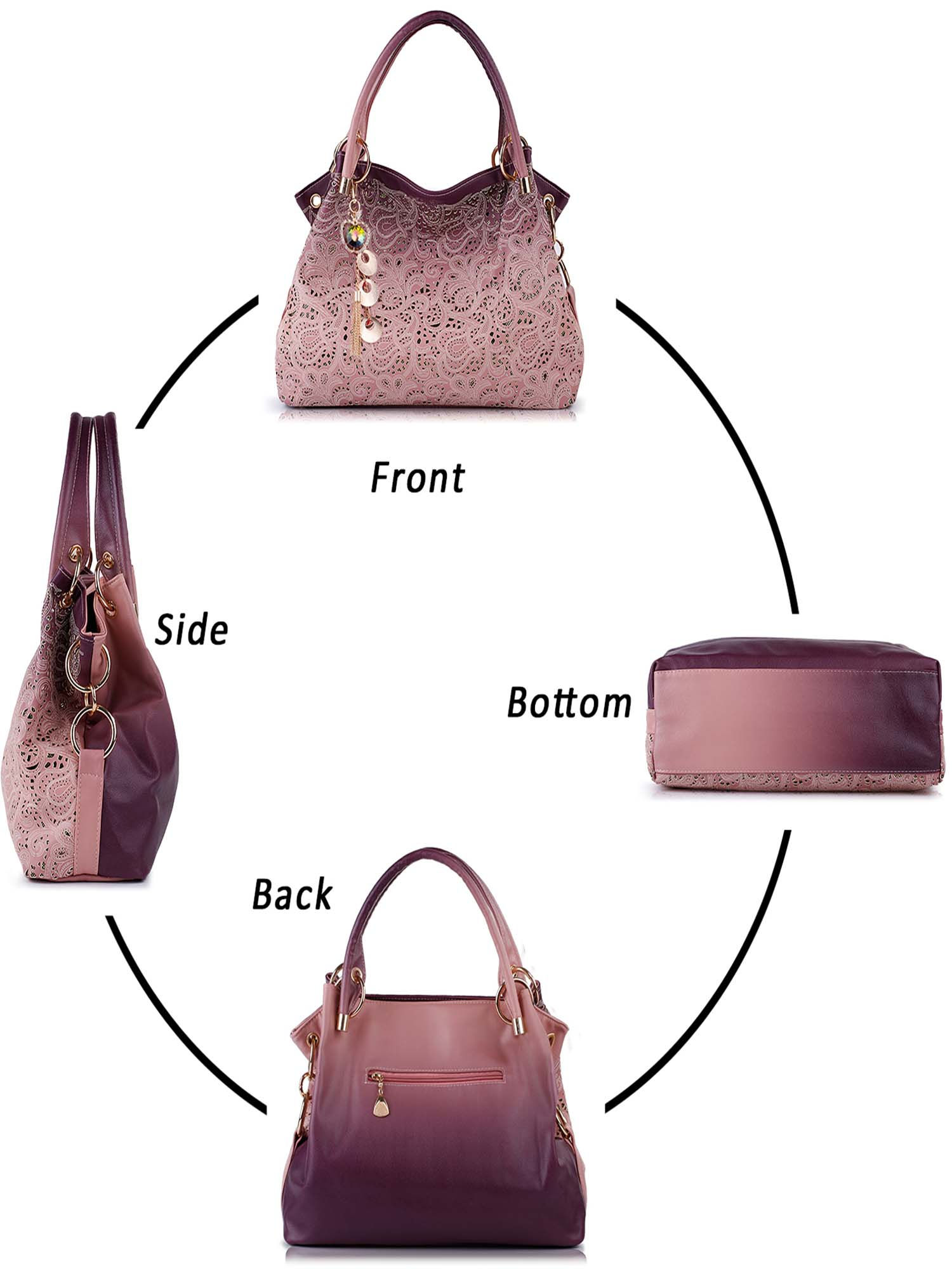 Handbags for Women, Tinksky Faux Leather Purse Ladies Handbag Vintage Designer 