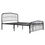 Thumbnail: Ktaxon Vintage Style Platform Metal Bed Frame Foundation Headboard Footboard He