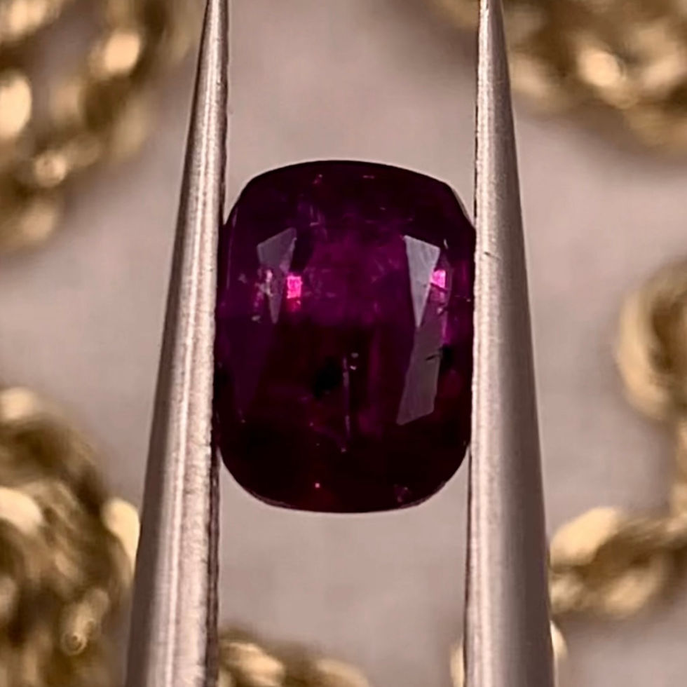 Thumbnail: 1.54Ct Natural Unheated Rare Royal Sovereign Kashmir Ruby