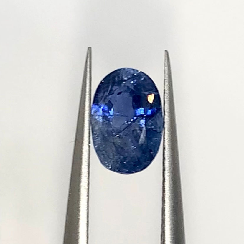 Thumbnail: GIA Certified 1.49Ct Natural Unheated Rare Velvet Blue Afghan Sapphire